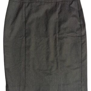 Ann Taylor Charcoal/Brown Pencil Skirt